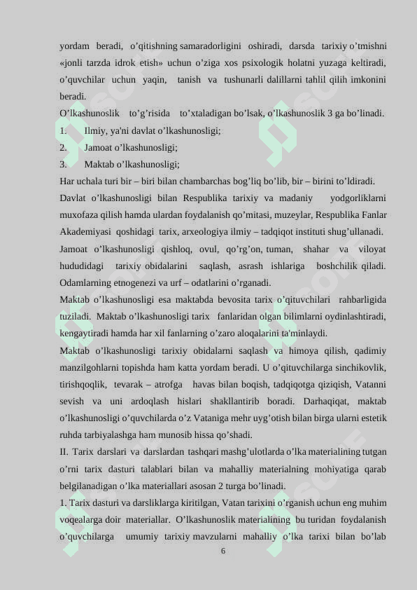 7-sinf tarix darslarini oʻqitishda oʻlkashunoslik materiallaridan foydalanish 6