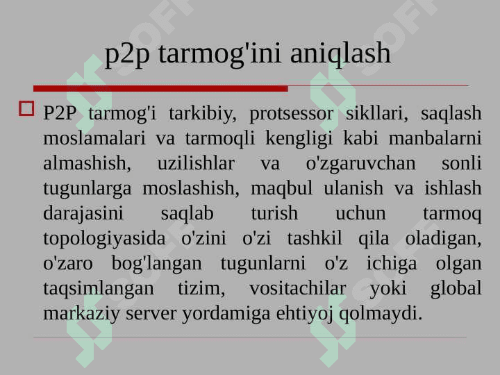 Tarmoq arxitekturasi 6