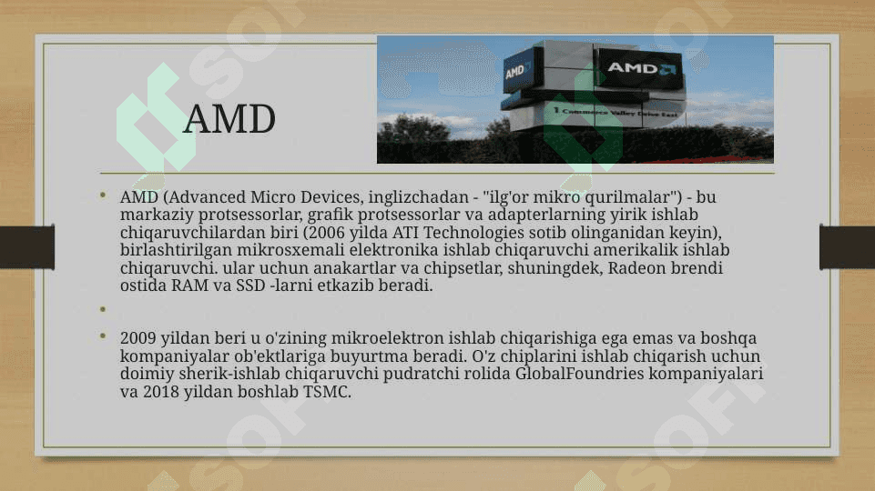 Prosessorlar, turlari va xususiyatlari 6