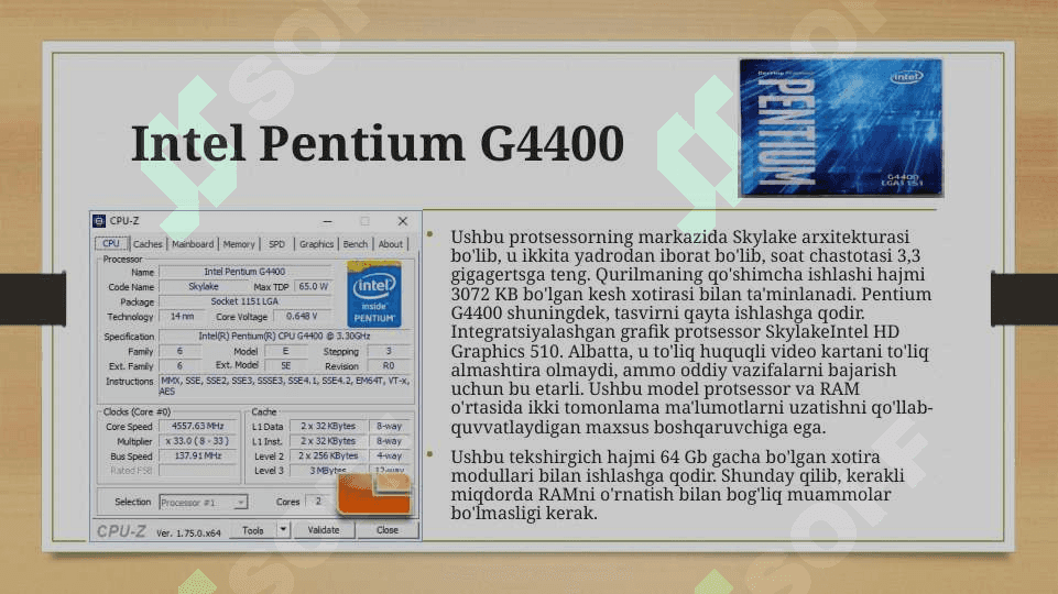 Prosessorlar, turlari va xususiyatlari 8