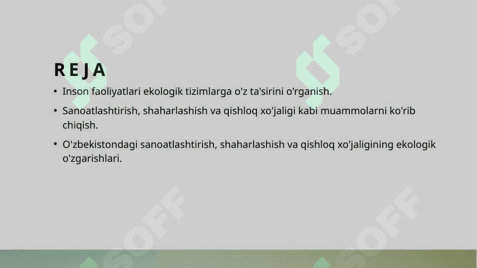 Inson ekologiyasi,Antropogen omillar 2