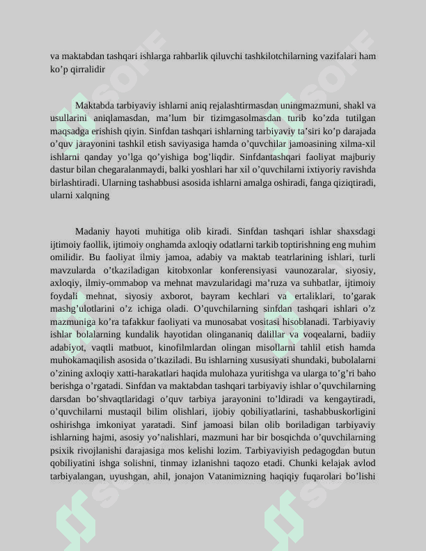 Mavzu:O’quvchi yoshlar o’rtasida ijodiy,madaniy, istedodlarini aniqlash va ularning qobiliyatlarini yuzaga chiqarishda to’garak rahbarlarining o’rni 8