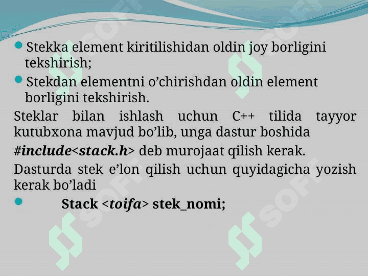 Kontеynеrlar adaptеrlari.      Stek, Navbat va Dek 4