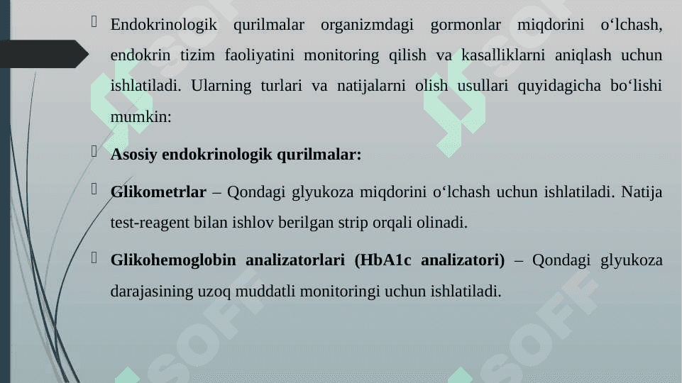 ENDOKRINOLOGIK QURILMALAR VA ULARNING NATIJALARINI OLISH 3