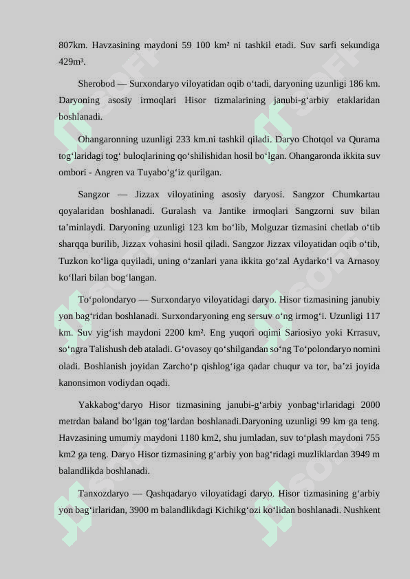 OʻZBEKISTON HUDUDIDAGI DARYOLAR. 4