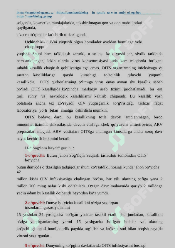 “Yoshlar oitsga qarshi” tarbiyaviy tadbir ssenariysi 4