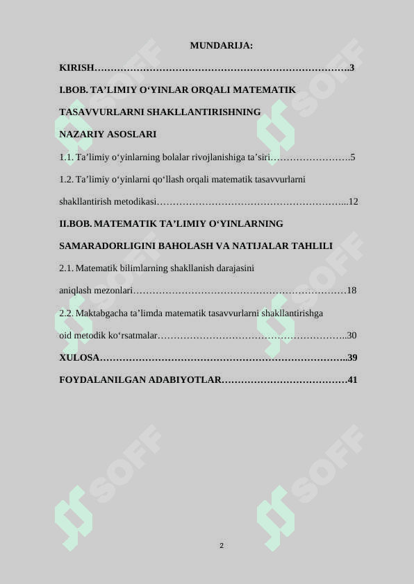 MAKTABGACHA YOSHDAGI BOLALARNI TA'LIMIY O'YINLAR ORQALI MATEMATIK TASAVVURLARINI SHAKLLANTIRISH 2