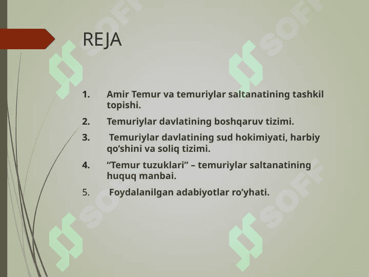 Amir Temur Va Temuriylar Imperiyasi Davlati Va Huquqi 2