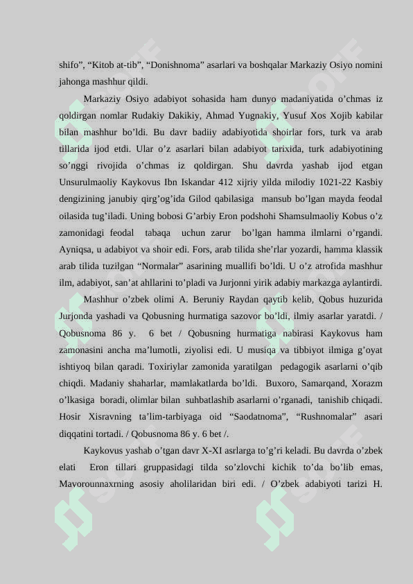 KAYKOVUSNING QOBUSNOMA ASARINING TARBIYAVIY TADBIRLARNING TASHKIL ETILISH AHAMIYATI 6