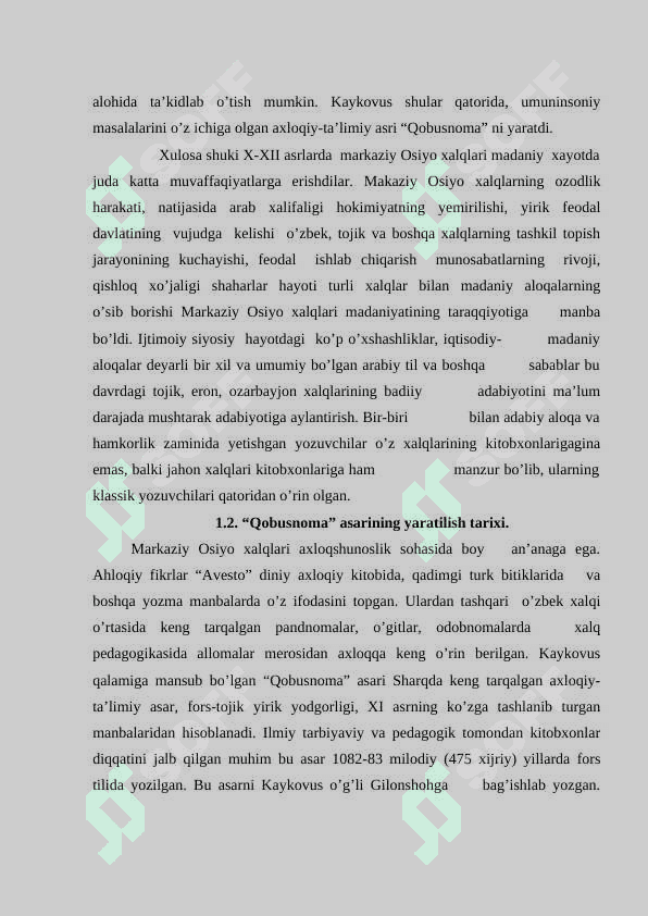 KAYKOVUSNING QOBUSNOMA ASARINING TARBIYAVIY TADBIRLARNING TASHKIL ETILISH AHAMIYATI 8