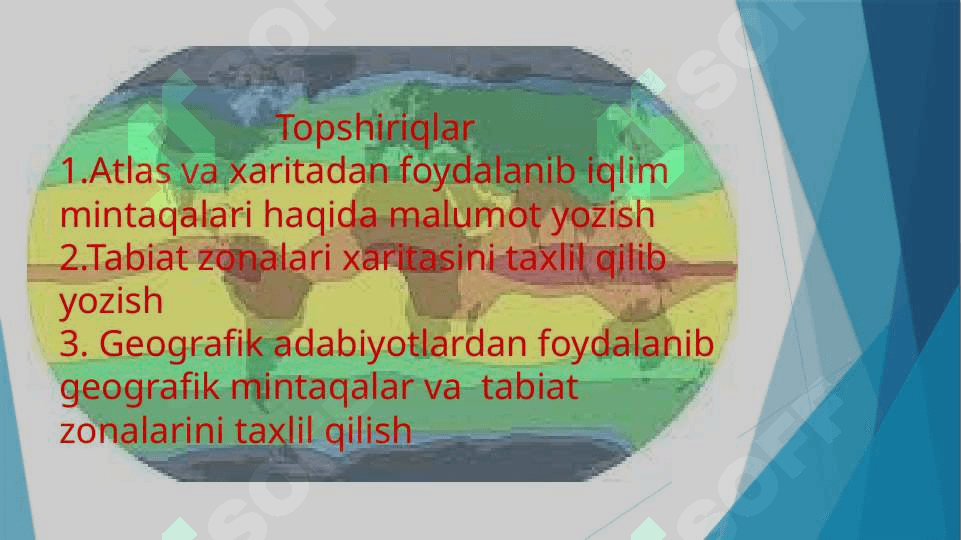 GEOGRAFIK MINTAQALAR VA TABIAT ZONASI XARITASINI TUZISH 2