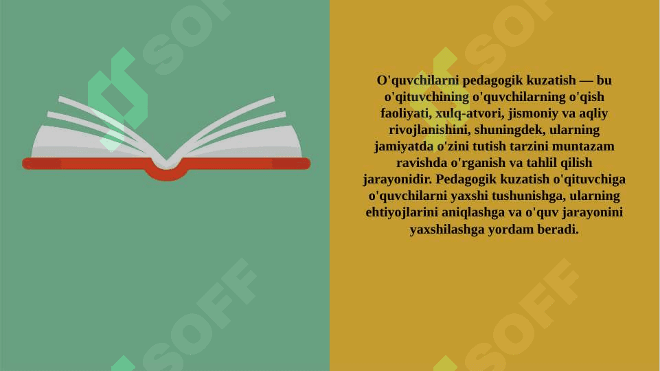 Sinf faollarini aniqlash.O'quvchilarni pedagogik kuzatish.Sinf rahbarining o'quvchilar bilan ishlash metodikasi.Sinf faollarini aniqlashda qo'llaniladigan usullar 3