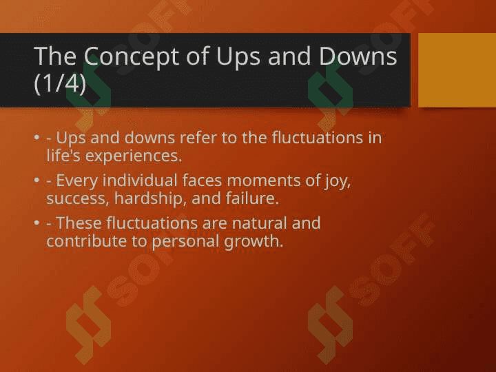UPS AND DOWNS 4