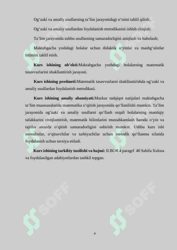 MATEMATIK TASAVVURLARNI SHAKLLANTIRISHDA OG'ZAKI VA AMALIY USULDAN FOYDALANISH 4