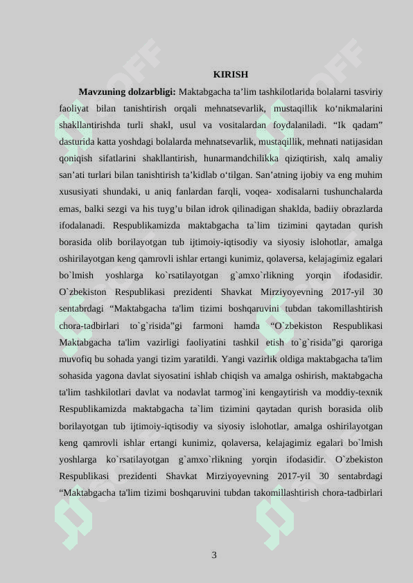 MTT DA MAKTABGA TAYYORLOV GURUHIDA BOLALARNI TASVIRIY FAOLIYATIGA RAHBARLIK QILISH 3