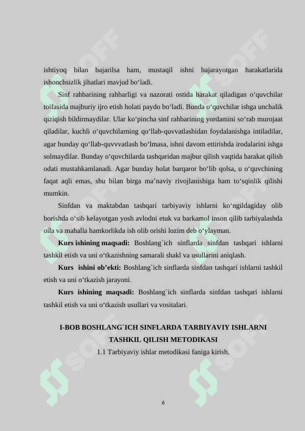 BOSHLANG`ICH SINFLARDA TARBIYAVIY ISHLARNI TASHKIL QILISH METODIKASI 5