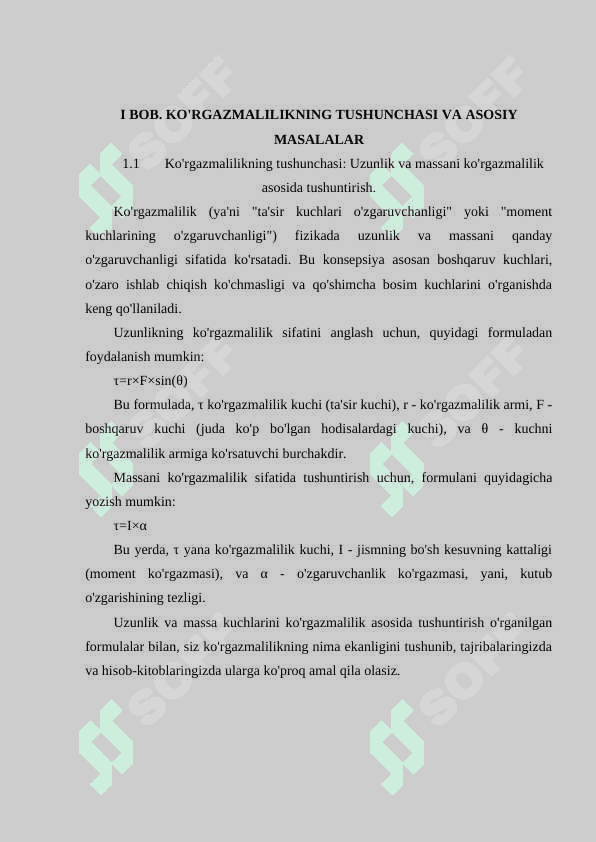 BOSHLANG'ICH SINFLARDA UZUNLIK VA MASSANI O'RGATISHDA KO'RGAZMALILIKDAN FOYDALANISH 5
