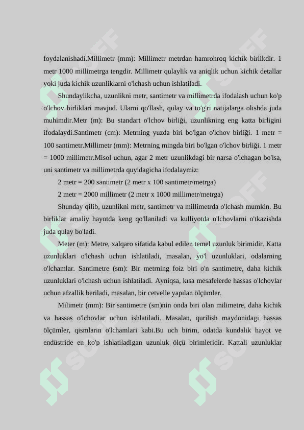 BOSHLANG'ICH SINFLARDA UZUNLIK VA MASSANI O'RGATISHDA KO'RGAZMALILIKDAN FOYDALANISH 8