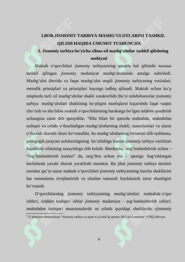 JISMONIY TARBIYA MASHG'ULOTLARINI TASHKIL QILISH 5