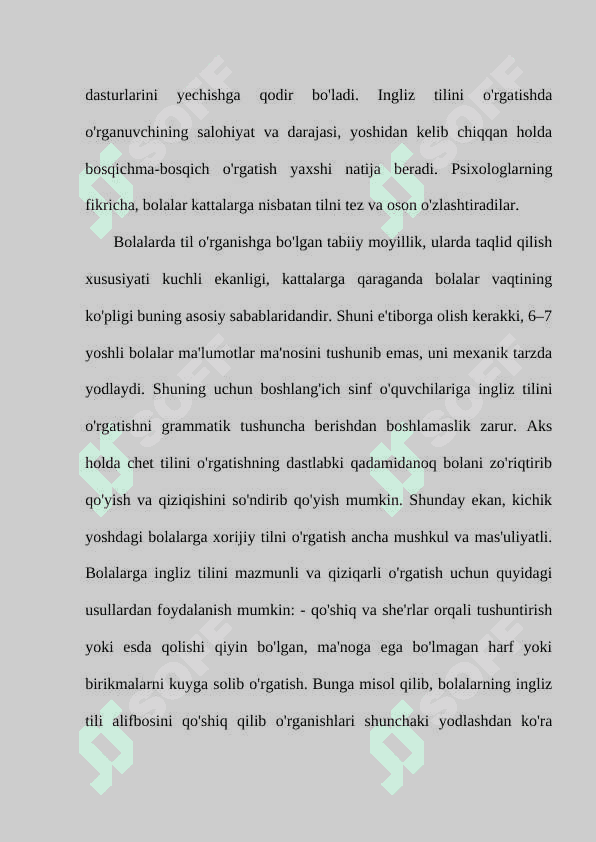 BOSHLANG'ICH SINF O'QUVCHILARIGA INGLIZ TILI DARSINI O'QITISHDA LUG'ATNING AHAMIYATI. 3
