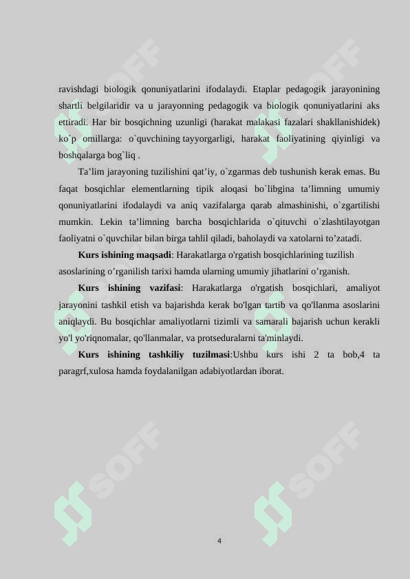 HARAKATLARGA O'RGATISH BOSQICHLARI 3