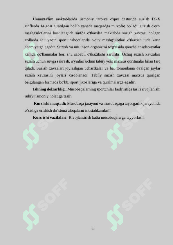 MUSOBAQALARGA TAYYORLASH VA TANLASH 3