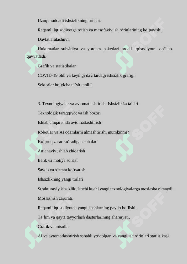 Iqtisodiy tebranishlar ishsizlik 7