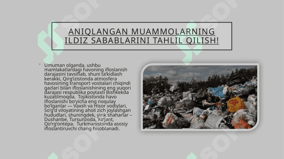Atmosfera havosini ifloslantiruvchi ishlab chiqarish obyektlari 4