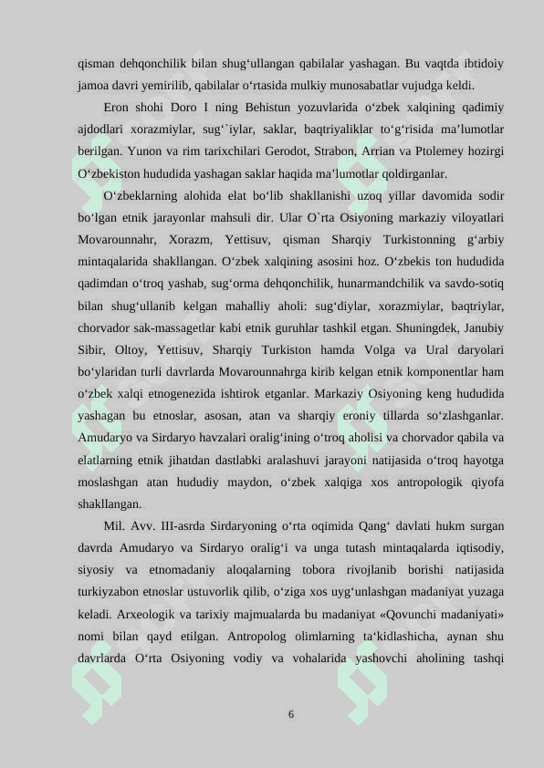 Oʻzbekiston aholisining demografik rivojlanishida hudud omili 6