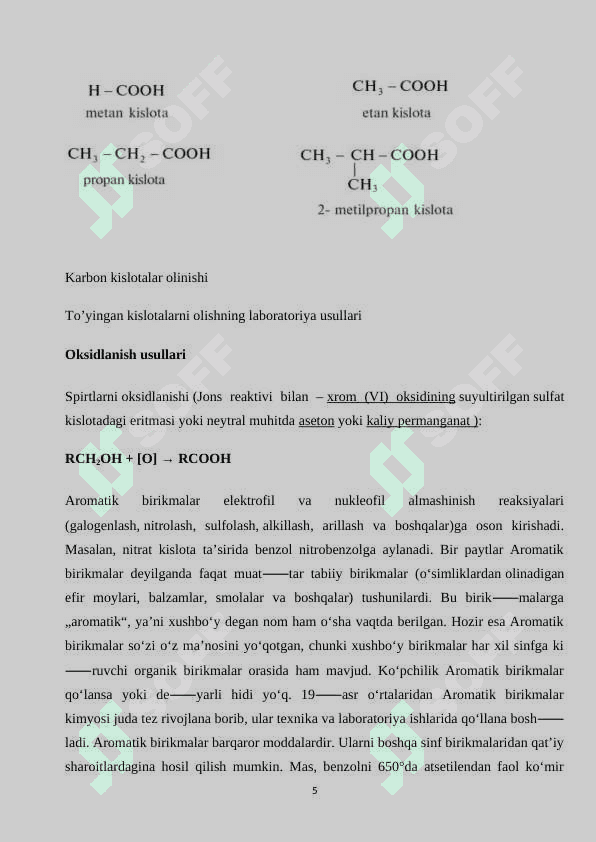 Karbon kislotalar 5