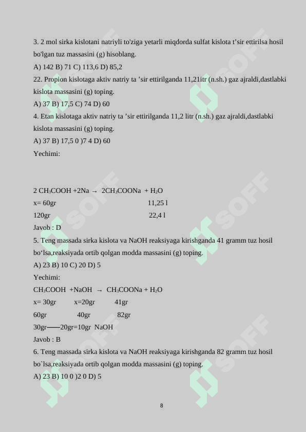 Karbon kislotalar 8