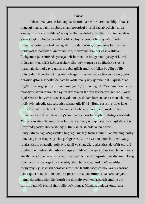 Moliyaviy qarorlar qabul qilishning nazariy asoslari 2