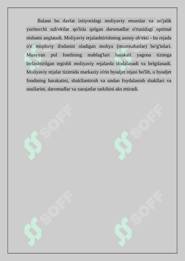 Moliyaviy rejalashtirish va moliyaviy reja, uning asosiy vazifalari 4