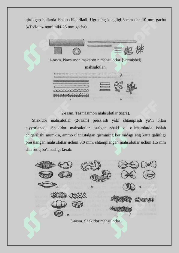 Makaron mahsulotlarini ishlab chiqarish xavfsizlik talabiga javob beruvchi texnologik jarayonlarni oldindan rejalashtirish 3