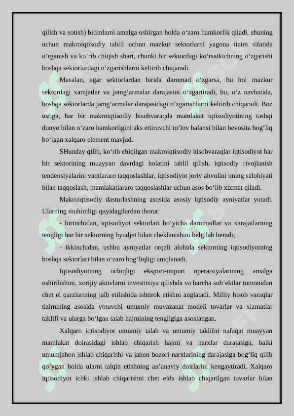Makroiqtisodiyot jarayonlarini tahlil qiilish va prognozlash. 6