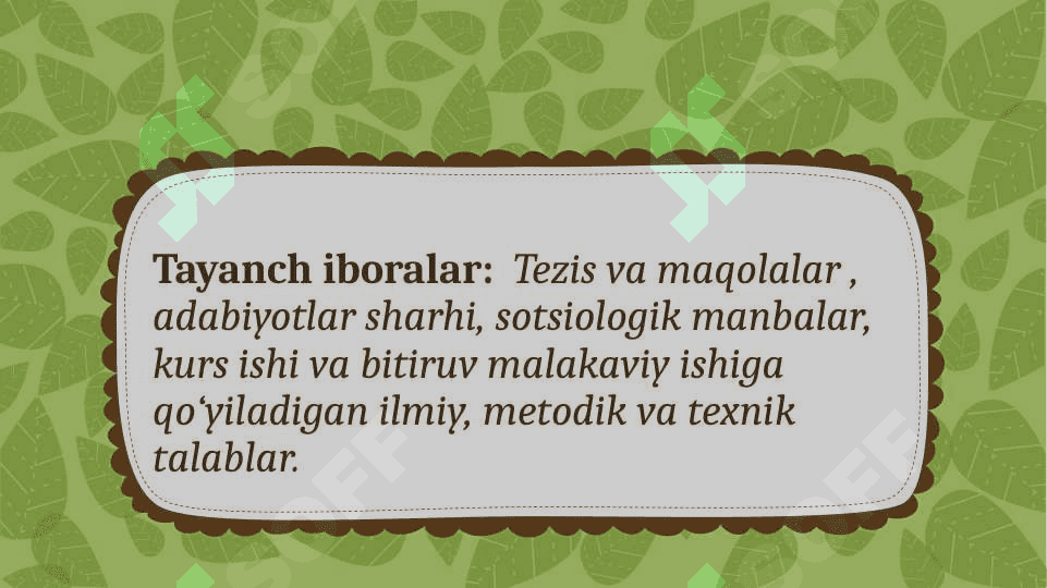 Mustaqil ta’lim, uning turlari va bajarilishi 3