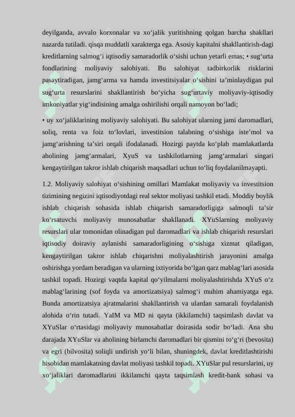 Xo’jalik yurituvchi sub’ektlarning moliyaviy oqimlarining samaradorligi  va uni aniqlash tartibi 4