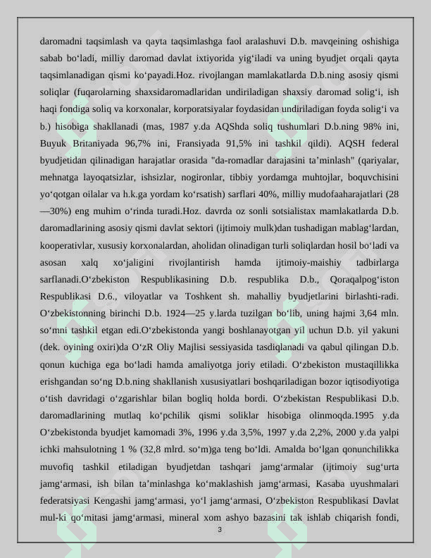 Ózbekiston Respublikasi Davlat byudjeti xarajatlari tahlili 3