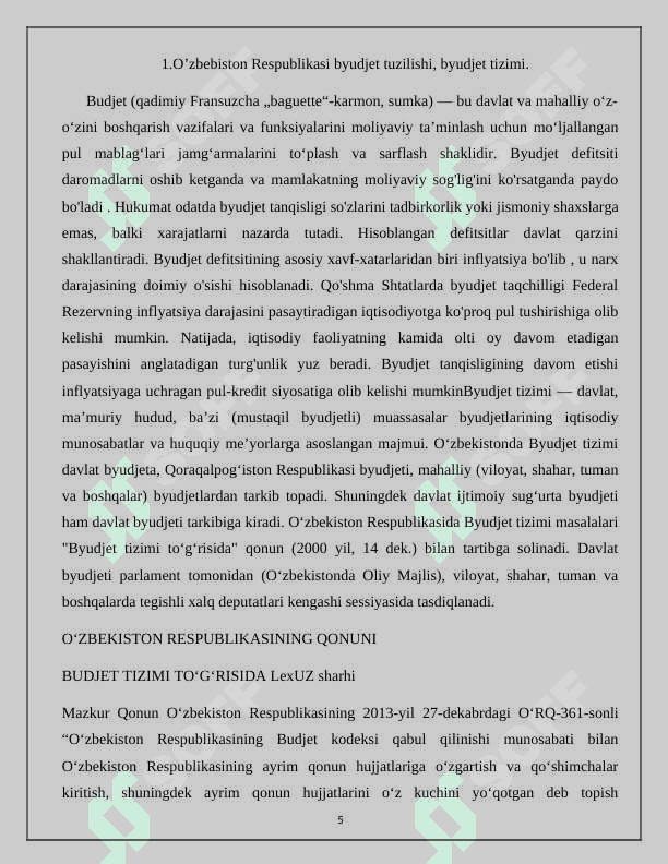 Ózbekiston Respublikasi Davlat byudjeti xarajatlari tahlili 5