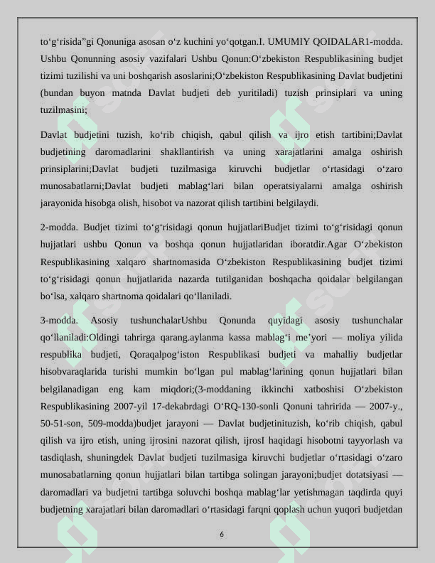 Ózbekiston Respublikasi Davlat byudjeti xarajatlari tahlili 6