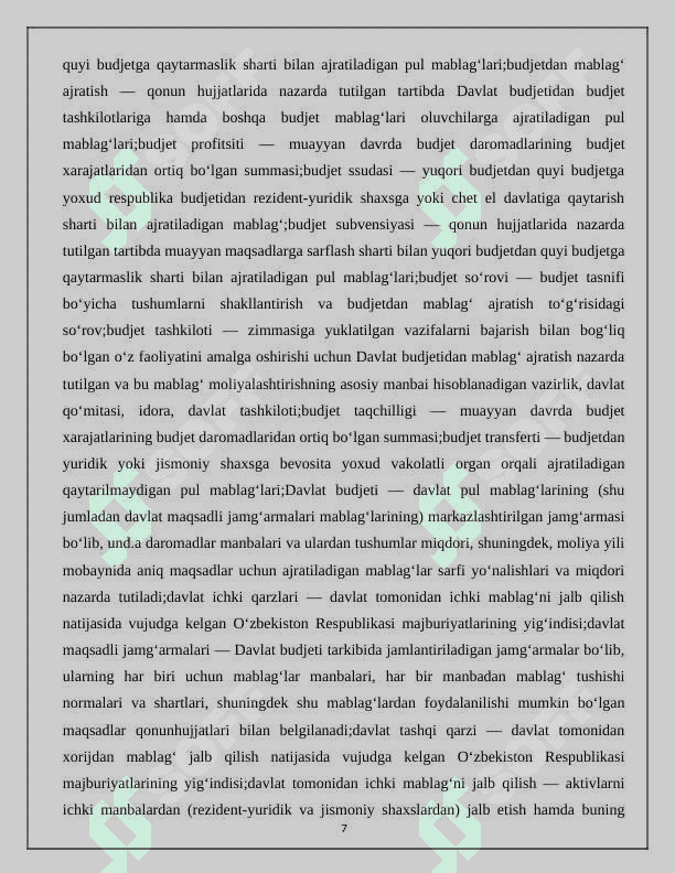 Ózbekiston Respublikasi Davlat byudjeti xarajatlari tahlili 7
