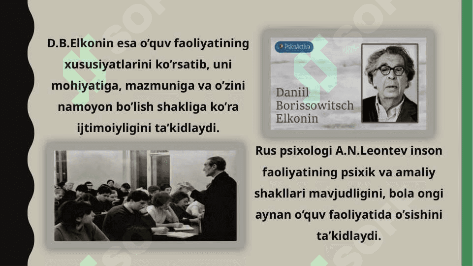 O'rganish va o'quv faoliyati nazariyasi 7