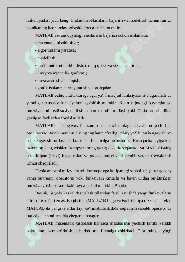 MatLab dasturini texnik sohalarda qo’llash 3