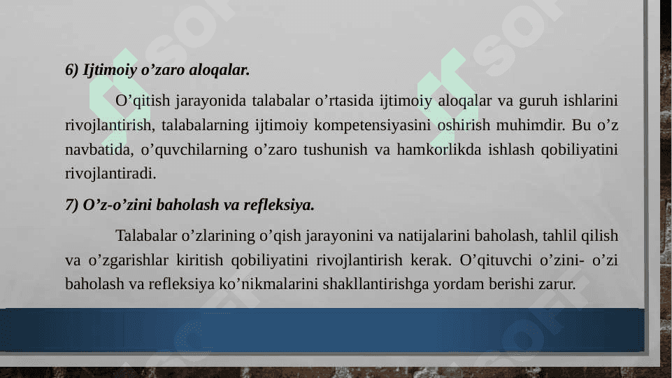 Psixologiya o'qitishning psixologik jabhalari 6