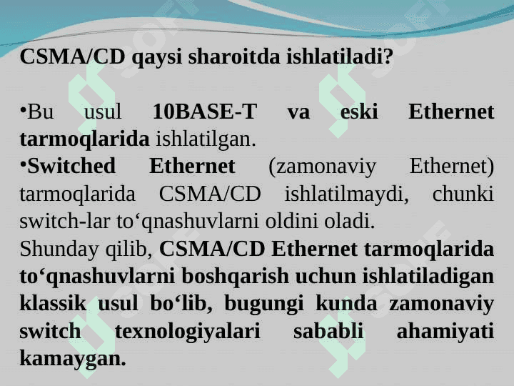Ethernet tarmog’i. 5