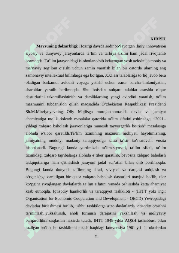 XALQARO BAHOLASH DASTURI ASOSIDA BOSHLANG’ICH SINF O’QUVCHILARINING AQLIY TAFAKKURINI RIVOJLANTIRISH 2