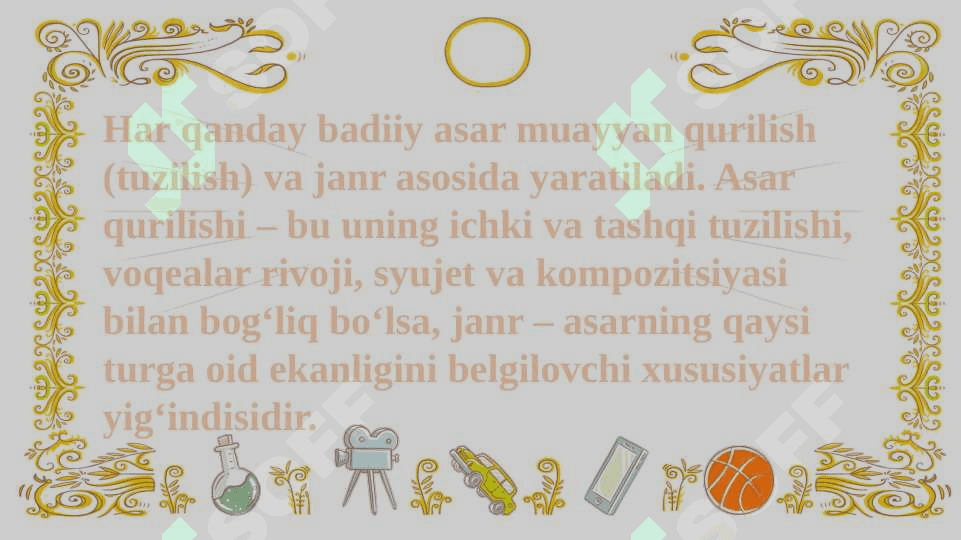 Asar qurilishi va janri 2