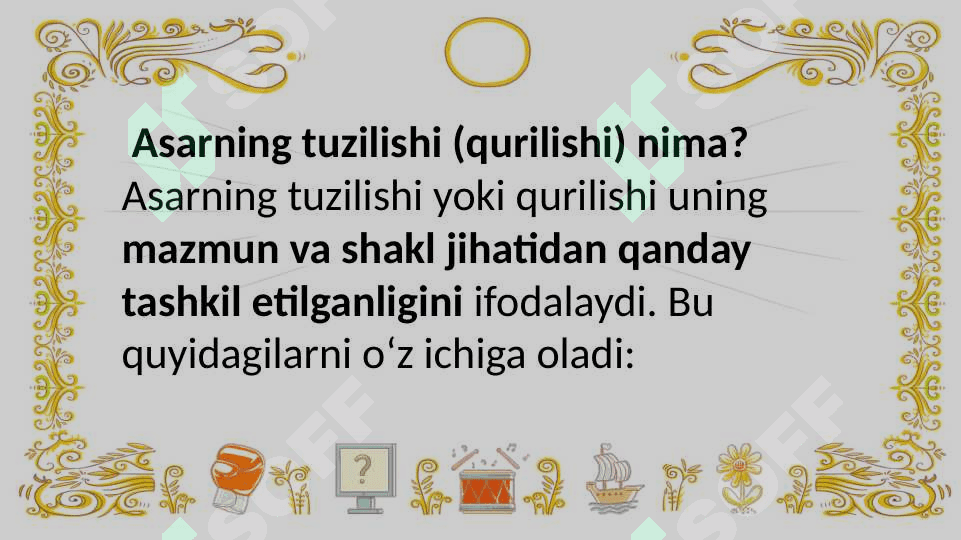 Asar qurilishi va janri 4