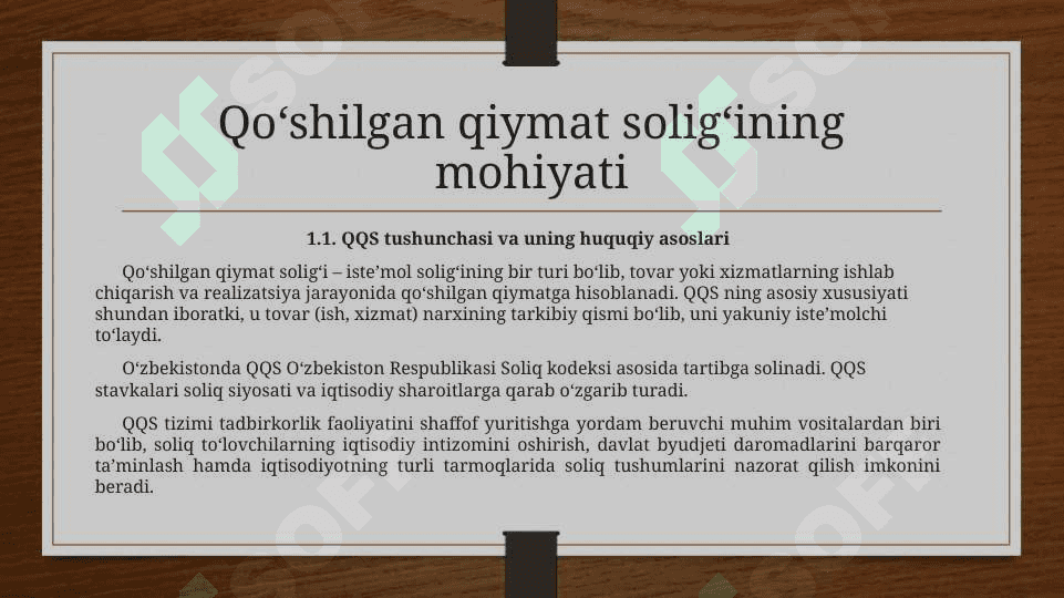 Qo’shilgan qiymat solig’ining hisobi va hisoboti 3