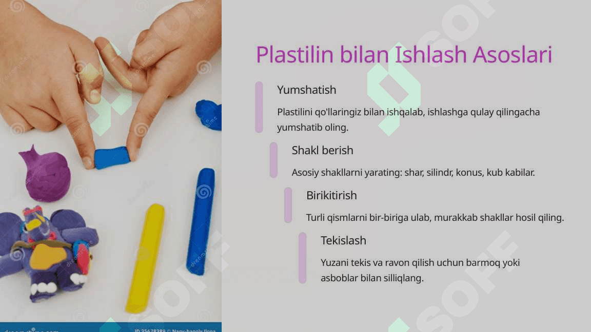 Plastilindan Meva va Sabzavot Shakllarini Yasash 4